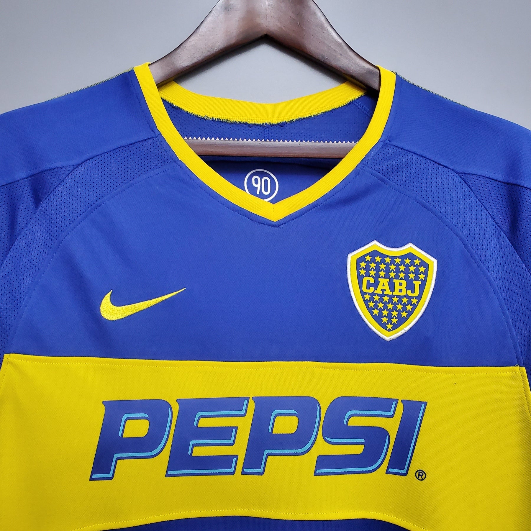 Camisa Manga Longa Boca Juniors 03/04 - Azul e Amarelo
