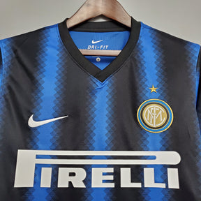 Camisa Manga Longa Inter de Milão I 10/11 - Azul e Preto