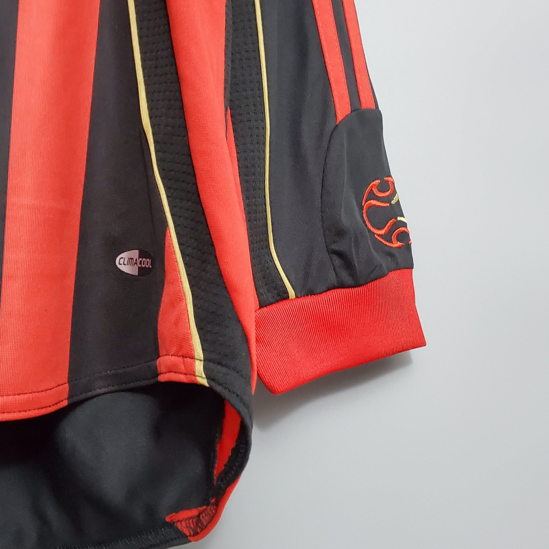 Camisa Manga Longa AC Milan 06/07 - Preto e Vermelho