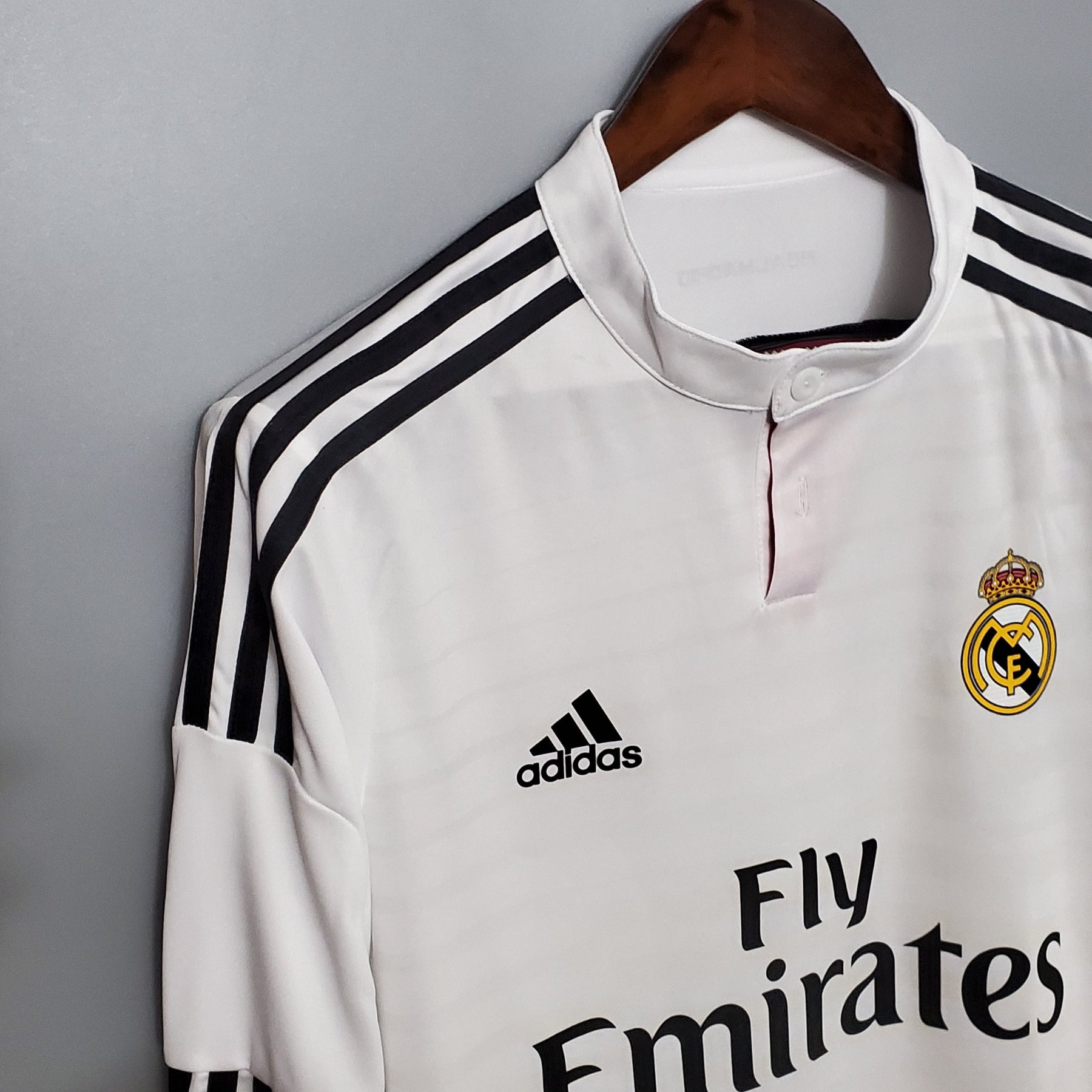 Camisa Manga Longa Real Madrid 14/15 - Branco