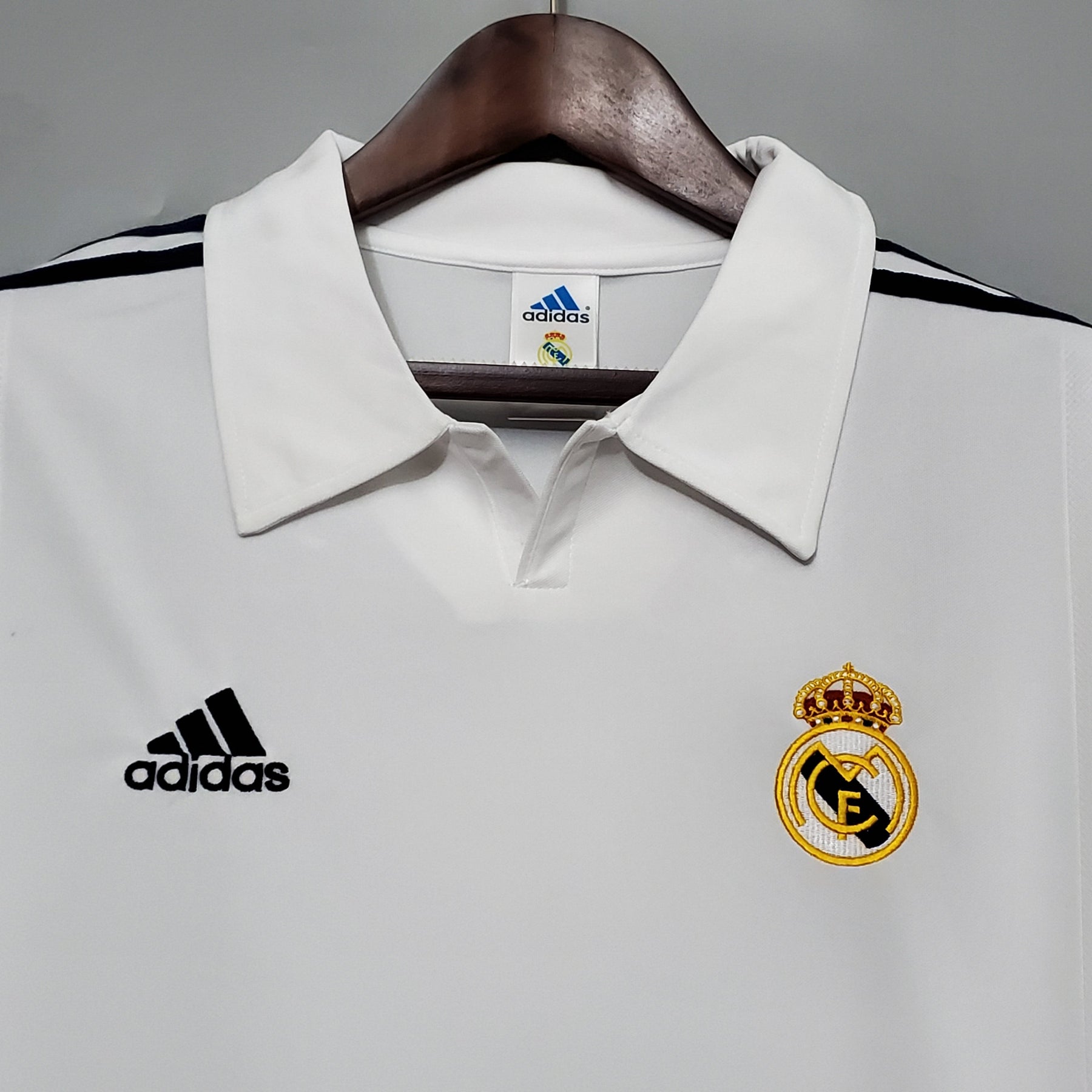 Camisa Manga Longa Real Madrid 2002 - Branco