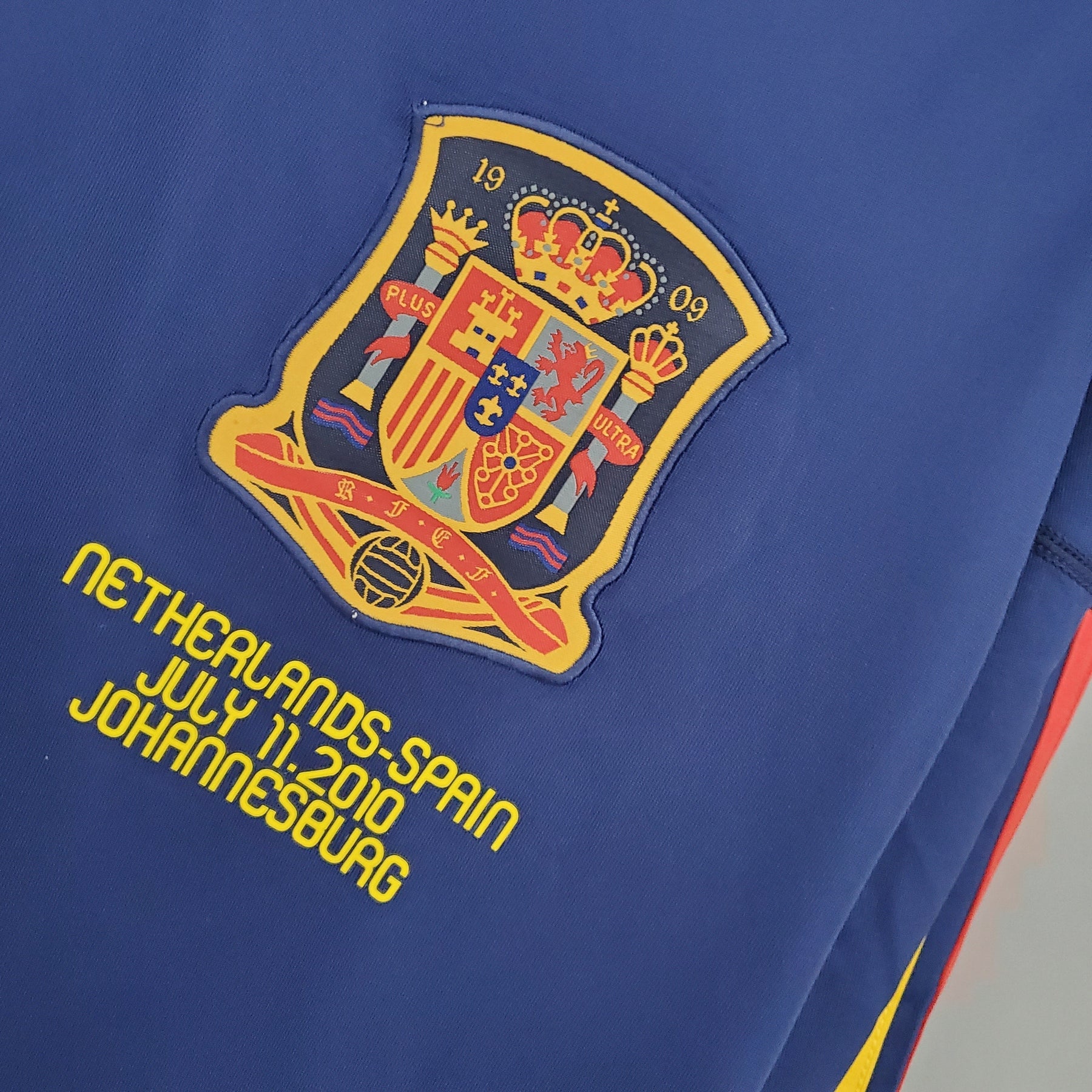Camisa Manga Longa Seleção Espanha II 2010 - Azul