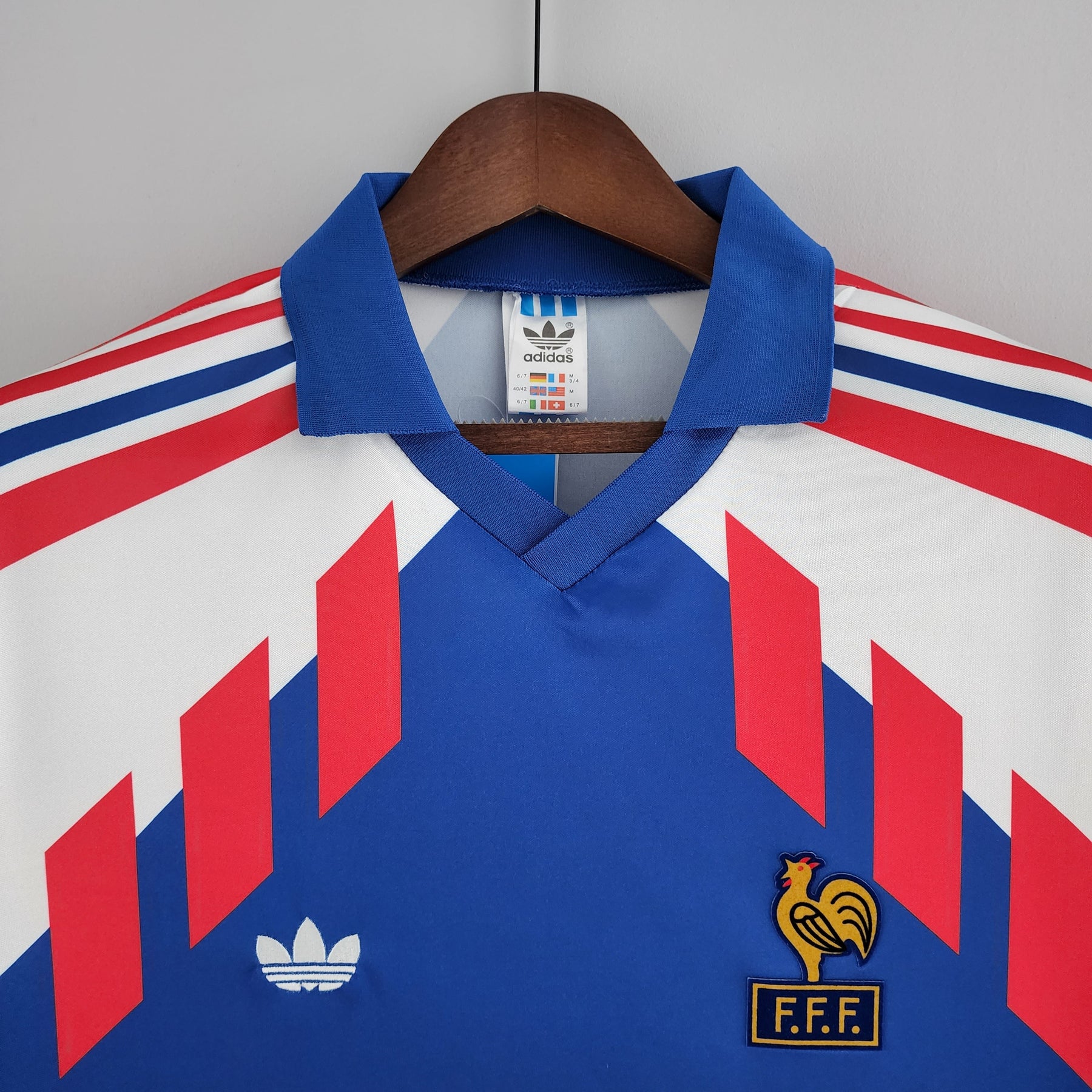 Camisa Manga Longa Seleção França 88/90 - Azul