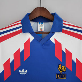 Camisa Manga Longa Seleção França 88/90 - Azul