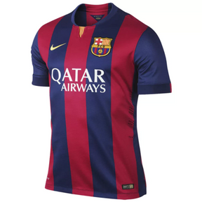 Camisa Barcelona Retrô 2014/2015 - Azul e Grená