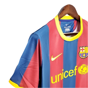 Camisa Barcelona Retrô 2010/2011 -  Azul e Grená