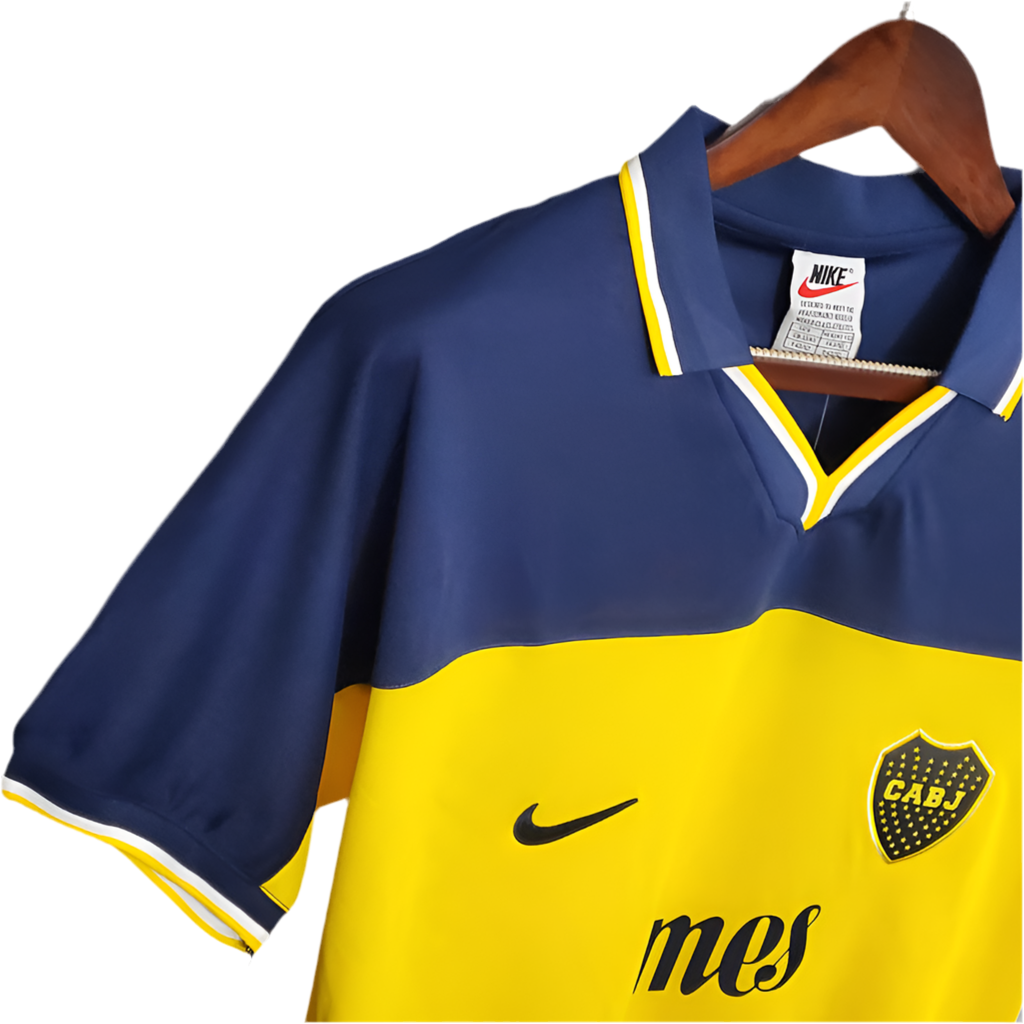 Camisa Boca Juniors Retrô 1999 Azul e Amarela -