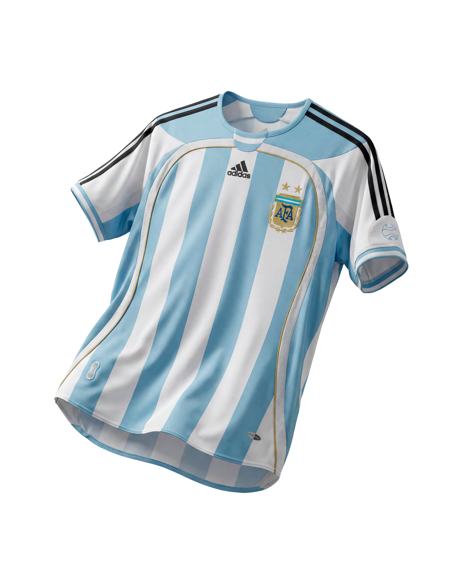 Camisa Seleção Argentina Retrô 2006 Azul e Branca-