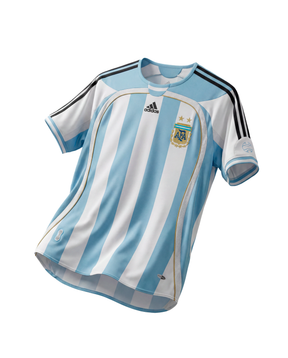 Camisa Seleção Argentina Retrô 2006 Azul e Branca-