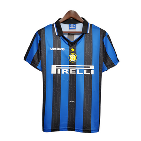 Camisa Inter de Milão Retrô 1997/1998 - Azul e Preta