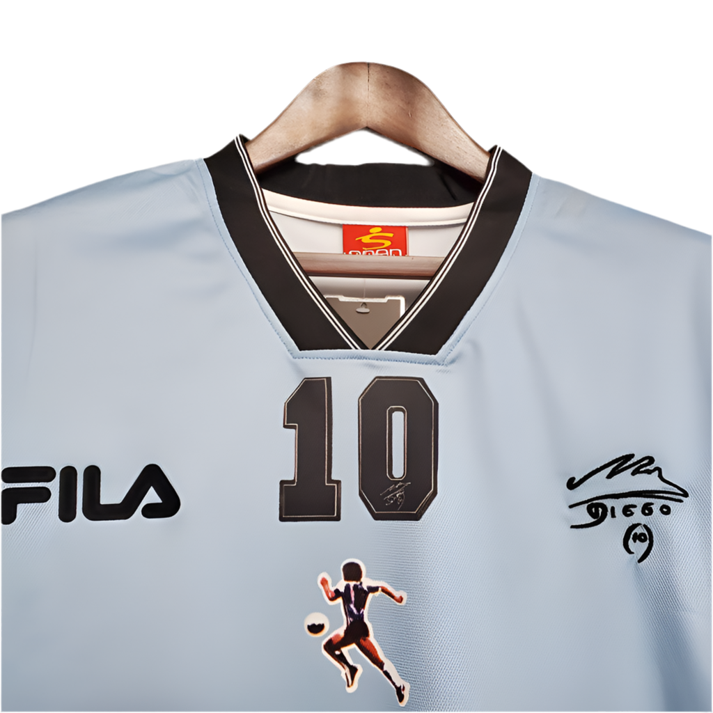 Camisa Seleção Argentina Retrô 2001 Azul e Branca- Fila