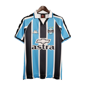 Camisa Grêmio Retrô 2000 Azul e Preta -