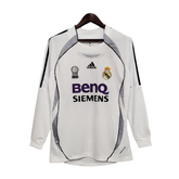 Camisa Manga Longa Real Madrid 06/07 - Branco