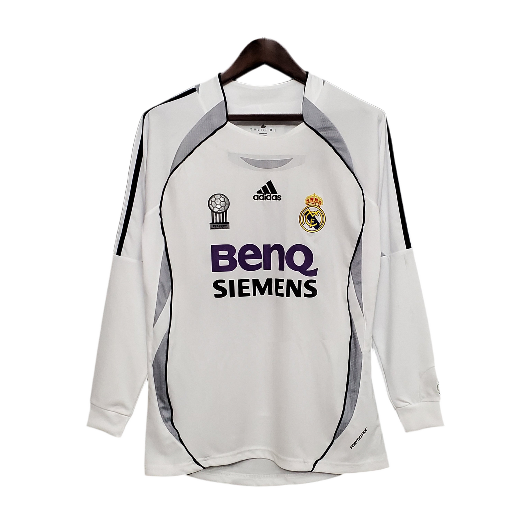 Camisa Manga Longa Real Madrid 06/07 - Branco