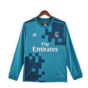 Camisa Manga Longa Real Madrid 17/18 - Azul