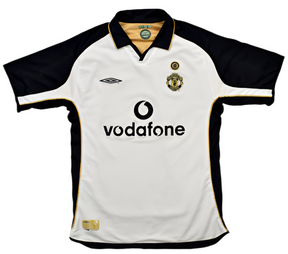 Camisa Manchester United  Retrô 2001/2002 - Branco