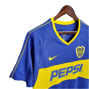 Camisa Boca Juniors Retrô 03/04 Azul e Amarela