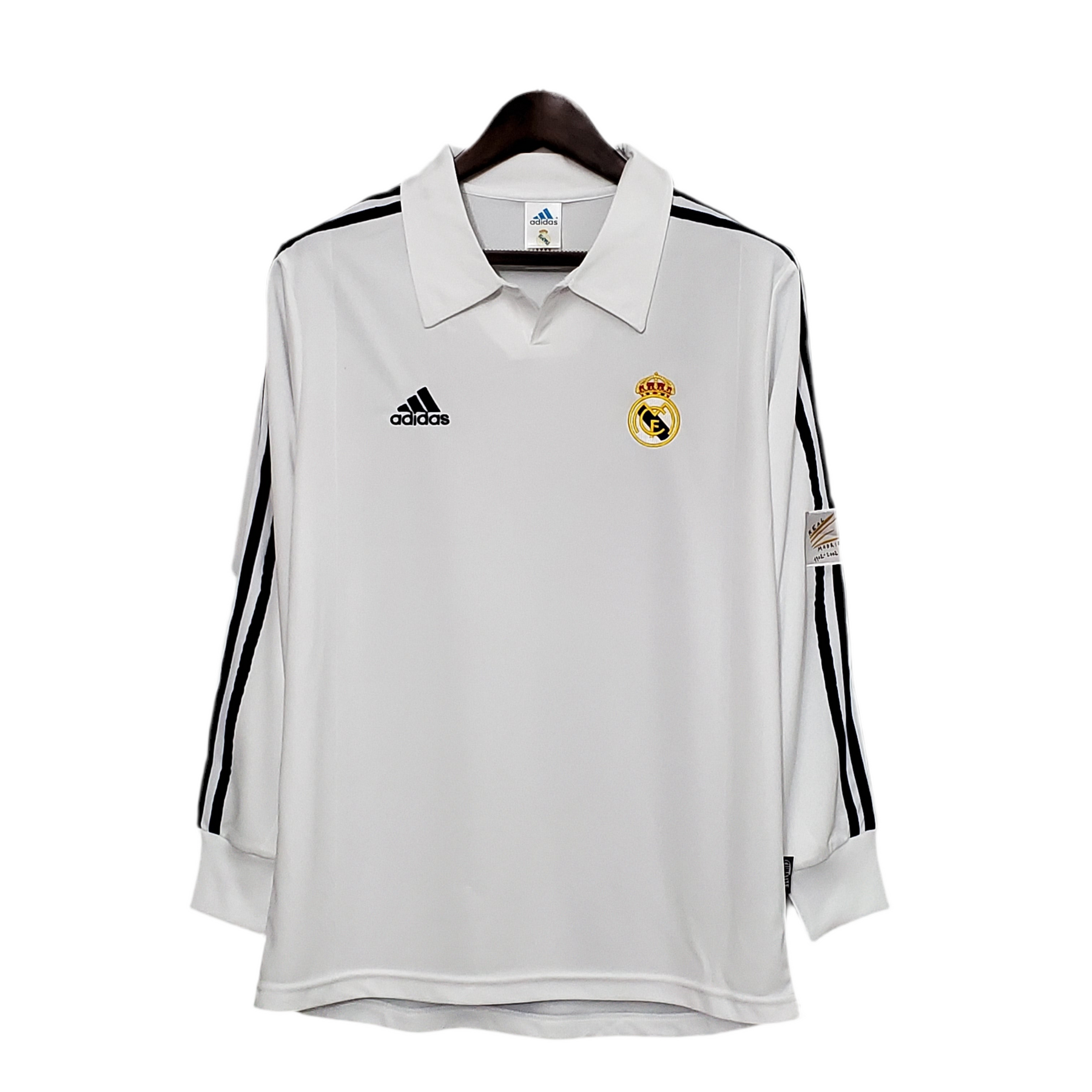 Camisa Manga Longa Real Madrid 2002 - Branco