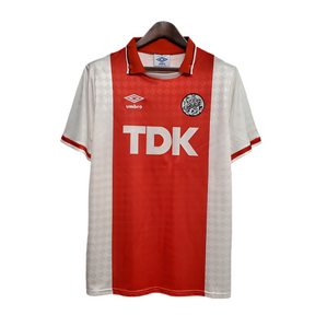 Camisa Ajax Retrô 1990/1992 - Vermelha e Branca