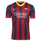 Camisa Barcelona Retrô 2013/2014 - Azul e Grená