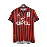 Camisa AC Milan Retrô 1999/2000 - Vermelha e Preta