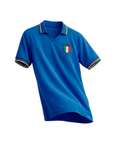 Camisa Seleção Itália Retrô 1986 - Azul