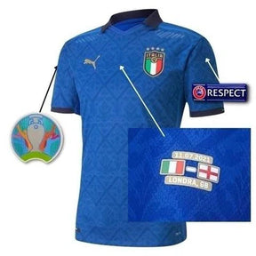 Camisa Itália Retrô com Patch - Azul