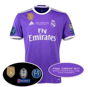 Camisa Real Madrid Retrô II 16/17 com Patch - Roxo