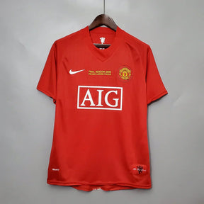 Camisa Manchester United  Retrô 2007/08 Champions League Edition - Vermelha