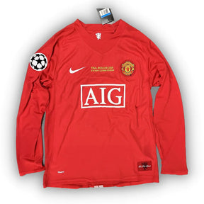 Camisa Manga Longa Manchester United 2007/2008 - Vermelho