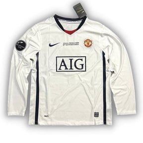 Camisa Manga Longa Manchester United II 2008/2009 - Branco