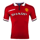 Camisa Manchester United Retro 98/99 com Patch - Vermelha