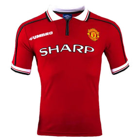 Camisa Manchester United Retro 98/99 com Patch - Vermelha