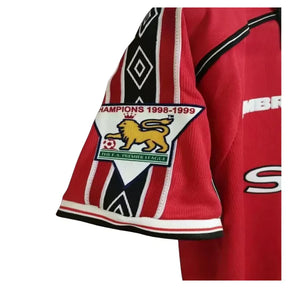 Camisa Manchester United Retro 98/99 com Patch - Vermelha