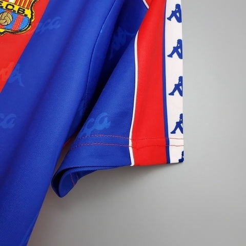 Camisa Barcelona Retrô 1992/1995 - Azul e Vermelha