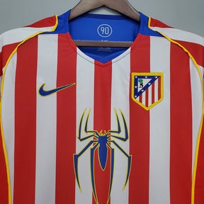 Camisa Atlético de Madrid Retrô 2004/2005 - Vermelha e Branca