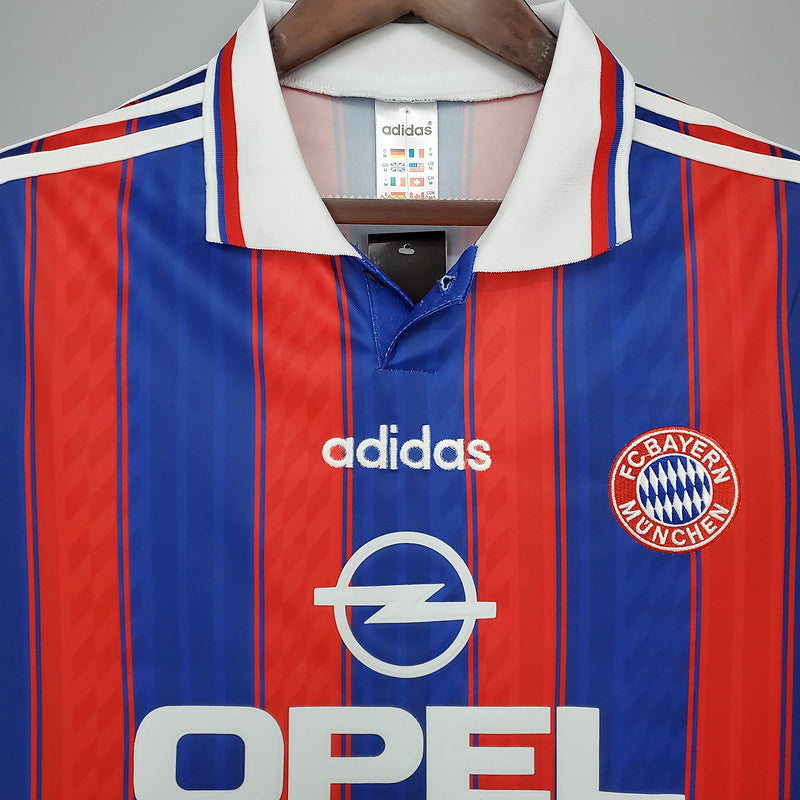 Camisa Bayern de Munique Retrô 1995/1997 - Azul e Vermelha