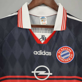 Camisa Bayern Retrô 1997/1999 - Preta e Vermelha