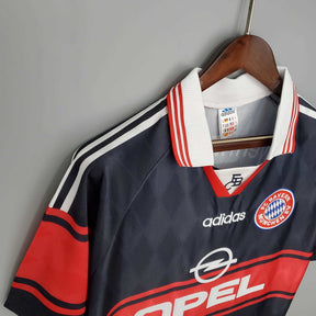 Camisa Bayern Retrô 1997/1999 - Preta e Vermelha