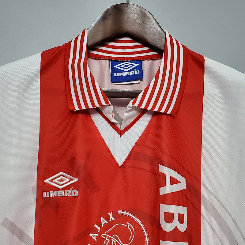 Camisa Ajax Retrô 1995/1996 - Vermelha e Branca