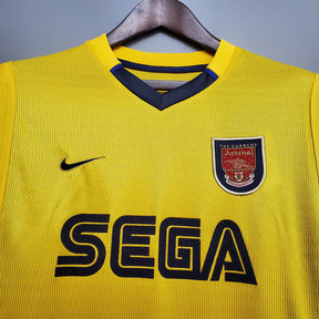 Camisa Arsenal Retrô 1999/2000 - Amarela
