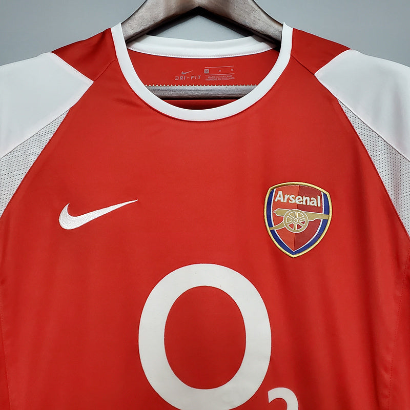 Camisa Arsenal Retrô 2002/2004 - Vermelha
