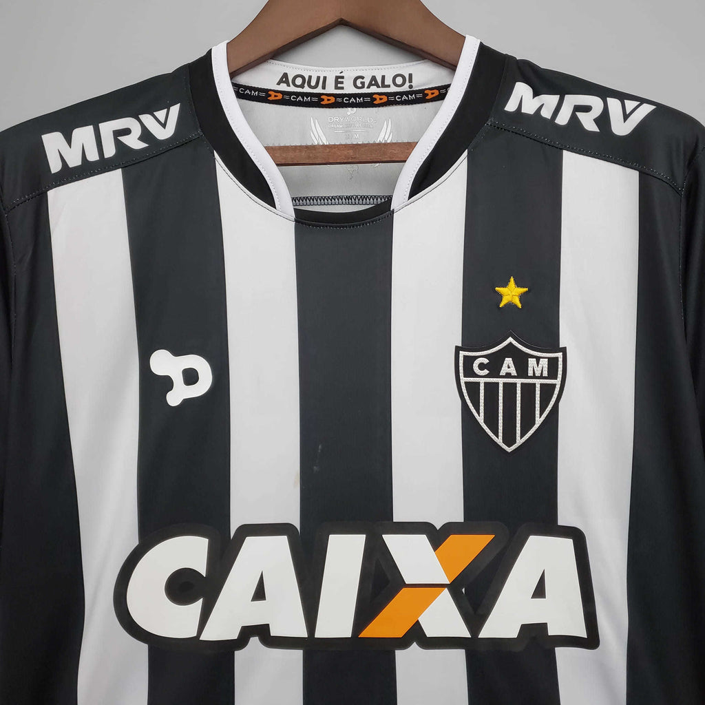 Camisa Atlético MG Retrô 2016/2017 - Preta e Branca