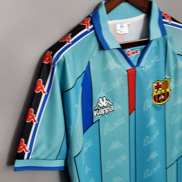 Camisa Barcelona Retrô 1996/1997 - Azul Clara