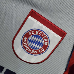 Camisa Bayern de Munique Retrô 1998/1999 -  Vermelha e Cinza