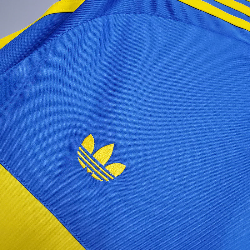 Camisa Boca Juniors Retrô 1981 Azul e Amarela -