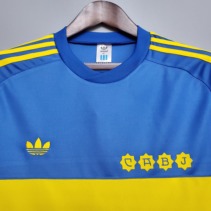Camisa Boca Juniors Retrô 1981 Azul e Amarela -