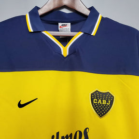 Camisa Boca Juniors Retrô 1999 Azul e Amarela -