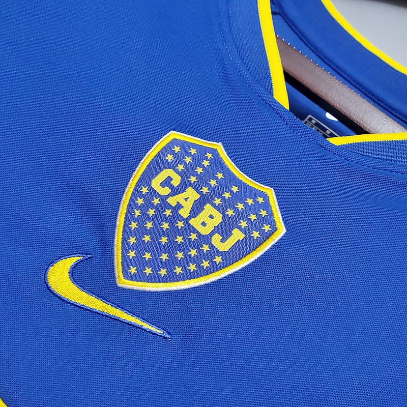 Camisa Boca Juniors Retrô 2002 Azul e Amarela -
