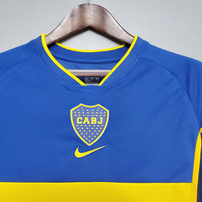 Camisa Boca Juniors Retrô 2002 Azul e Amarela -